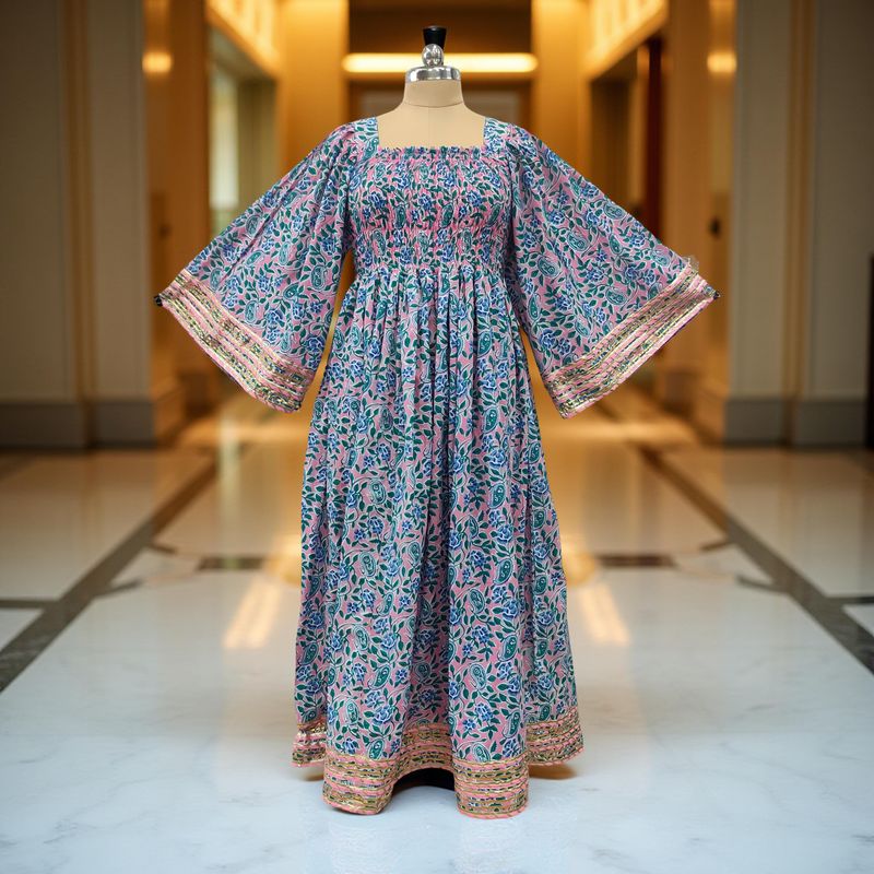 Cotton Jalabiya Double Closh Dress Elzina 06