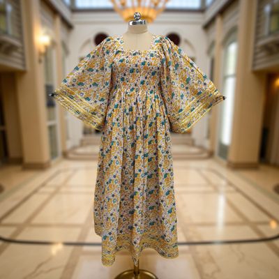 Cotton Jalabiya Double Closh Dress Elzina Crystal 02