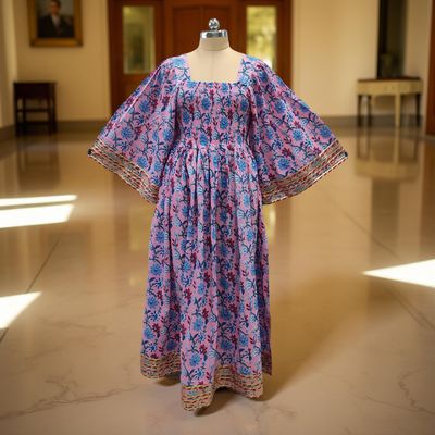 Cotton Jalabiya Double Closh Dress Elzina Crystal 07