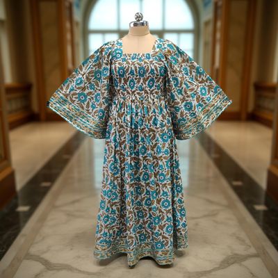 Cotton Jalabiya Double Closh Dress Elzina Crystal 09