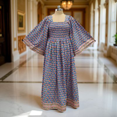 Cotton Jalabiya Double Closh Dress Elzina Crystal 04