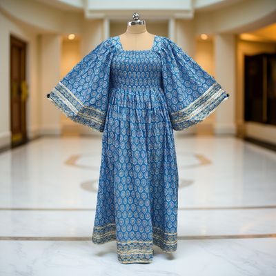 Cotton Jalabiya Double Closh Dress Elzina Crystal 05