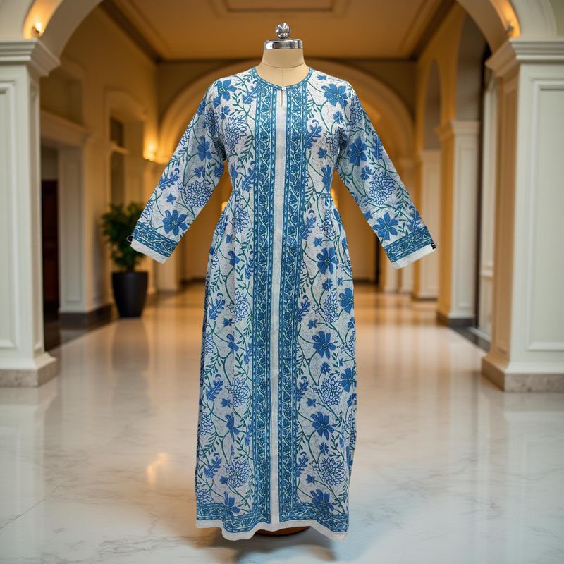 Cotton Jalabiya Dress Bhopali Crystal 01