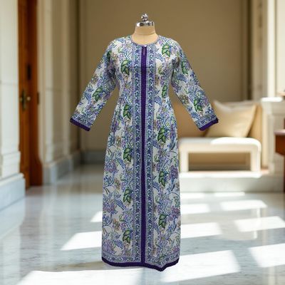 Cotton Jalabiya Dress Bhopali Crystal 04