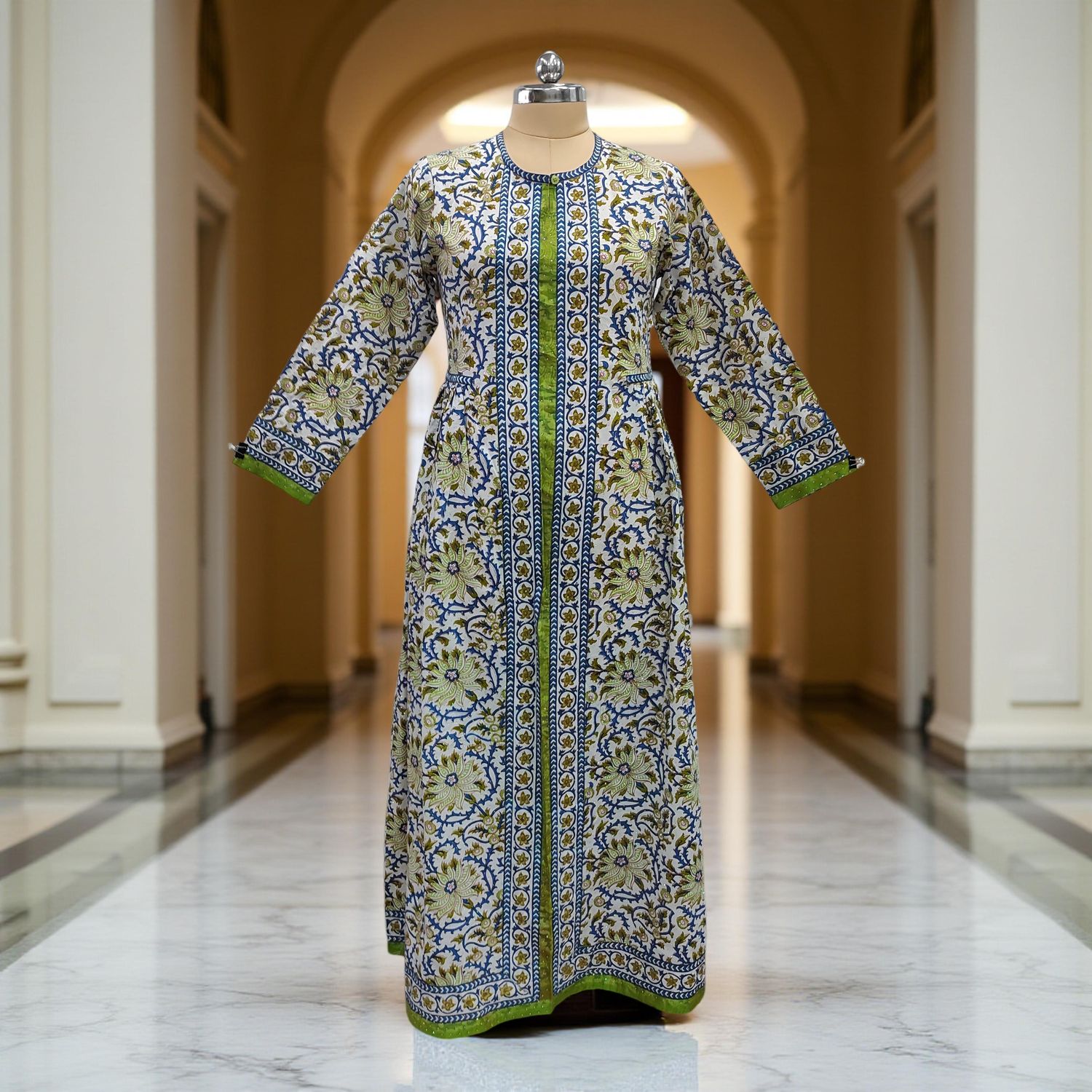 Cotton Jalabiya Dress Bhopali Crystal 07