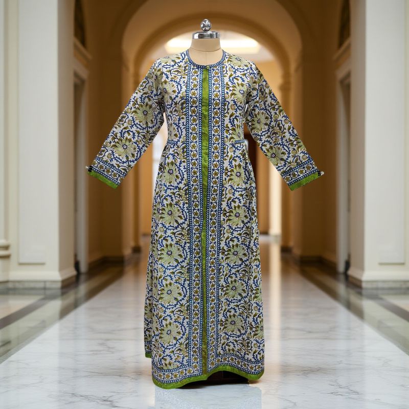 Cotton Jalabiya Dress Bhopali Crystal 07