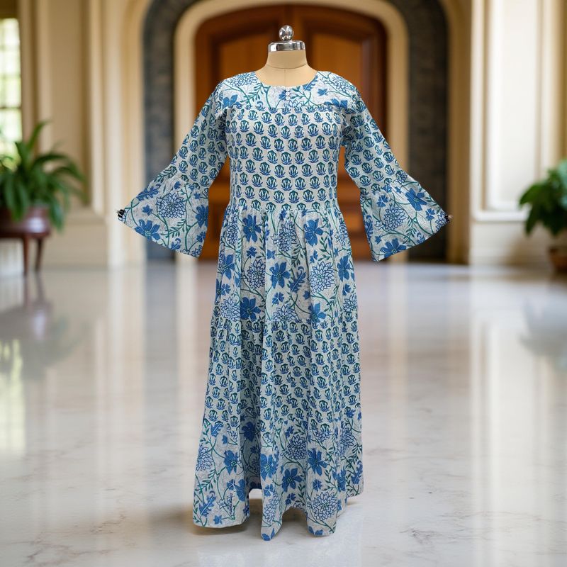 Cotton Jalabiya Dress Moon Crystal 07