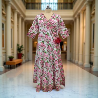 Cotton Jalabiya Double Closh Dress Priam Crystal 05