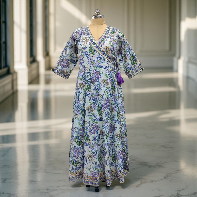 Cotton Jalabiya Double Closh Dress Priam Crystal 07