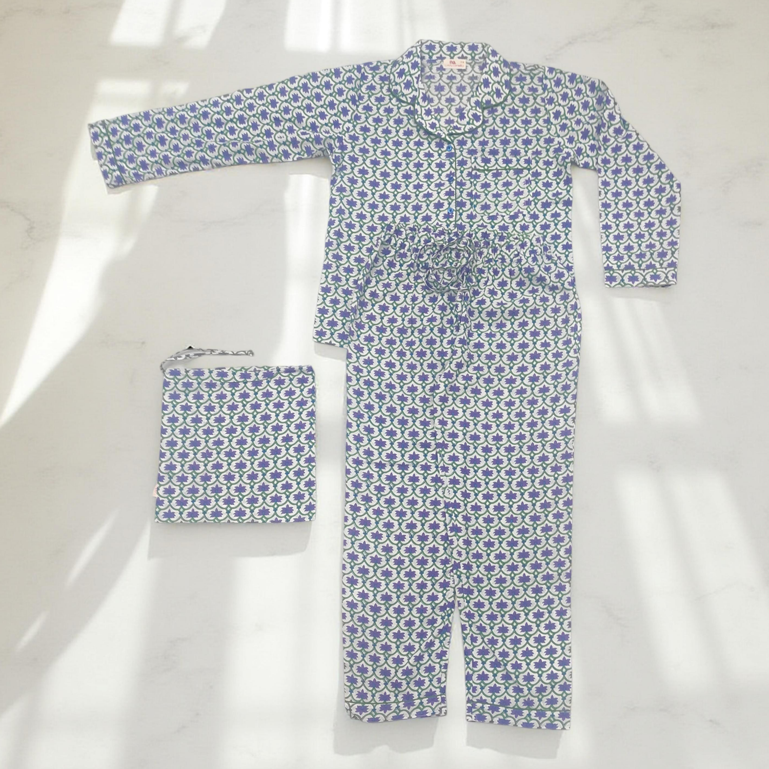 Cotton Long Sleeves Pajama Set 18