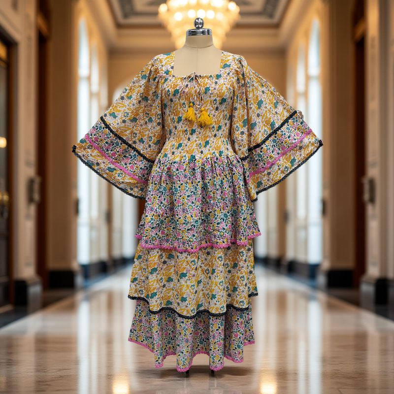 Cotton Jalabiya Double Closh Dress Rahima Crystal 09