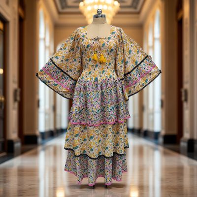 Cotton Jalabiya Double Closh Dress Rahima Crystal 09