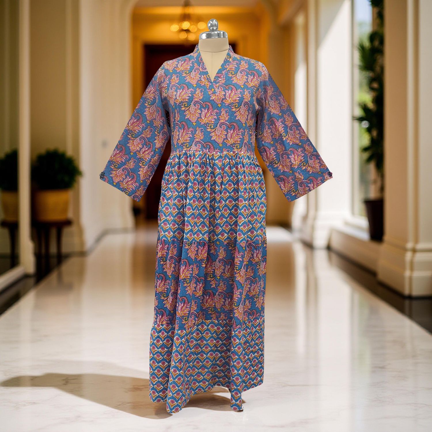 Cotton Jalabiya Dress Maldives Crystal 04