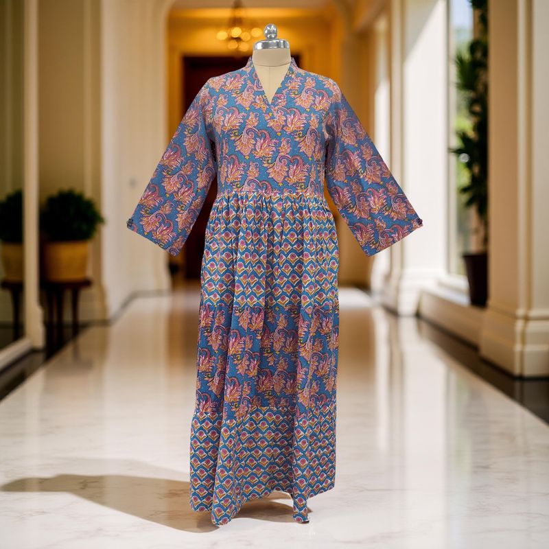 Cotton Jalabiya Dress Maldives Crystal 04