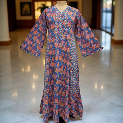 Cotton Jalabiya Dress Tulip Crystal 04