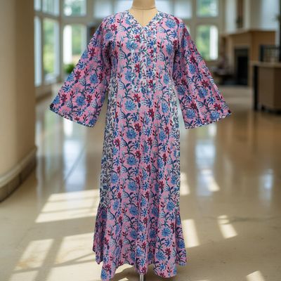 Cotton Jalabiya Dress Tulip Crystal 03