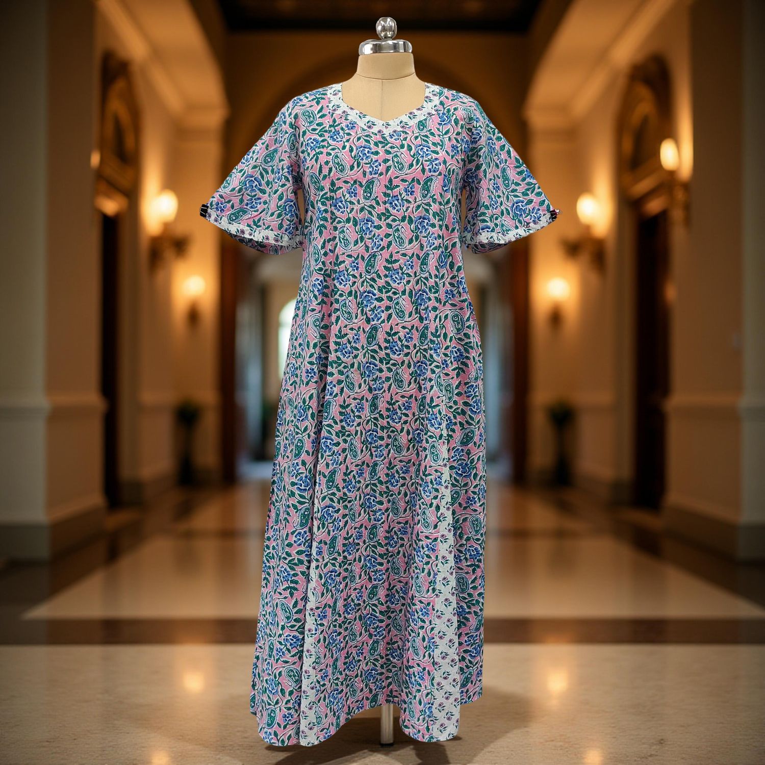 Cotton Jalabiya Dress Marya Crystal 02