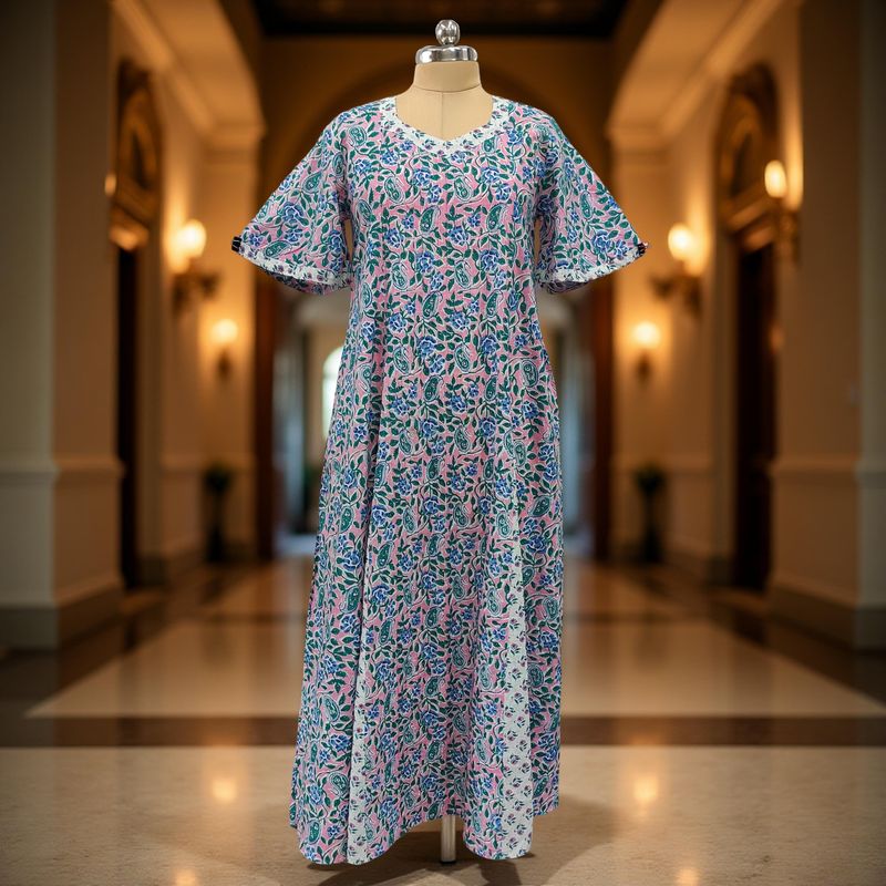 Cotton Jalabiya Dress Marya Crystal 02