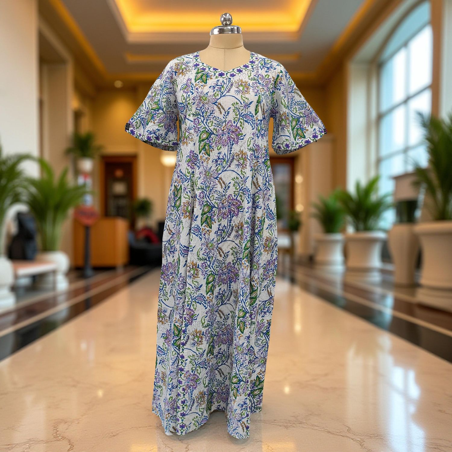 Cotton Jalabiya Dress Marya Crystal 09