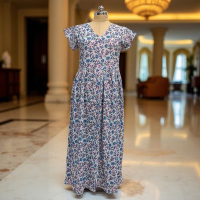 Cotton Jalabiya Dress Precious Crystal 01
