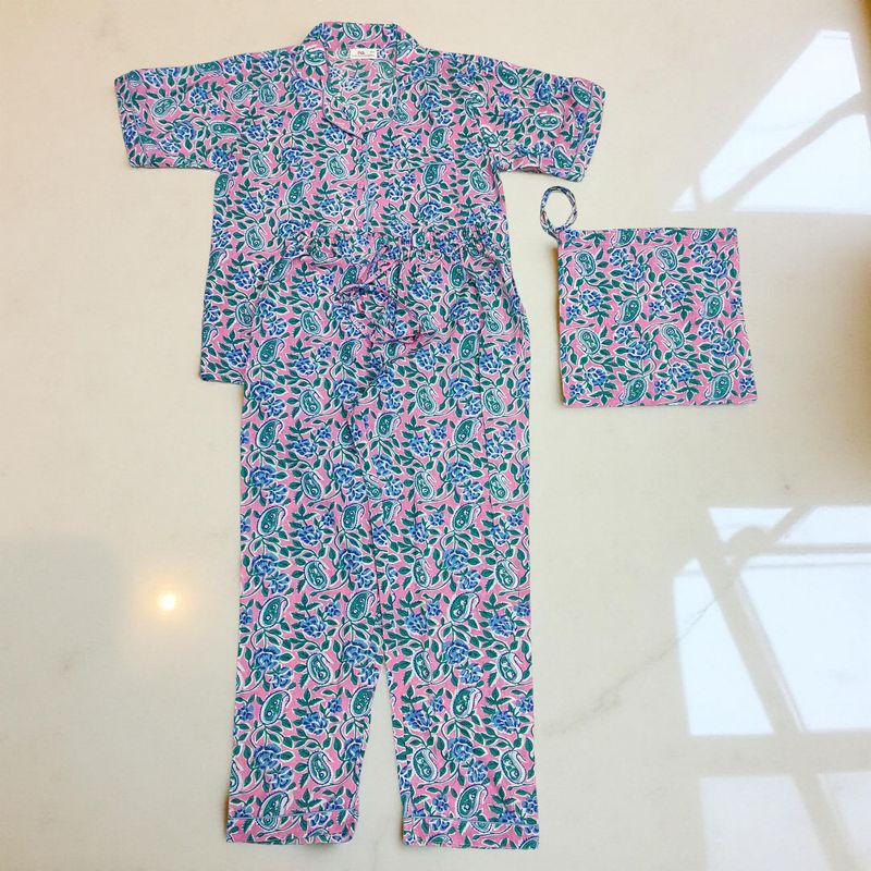 Cotton Short Sleeves Pajama Set 03