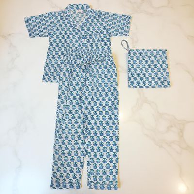 Cotton Short Sleeves Pajama Set 09