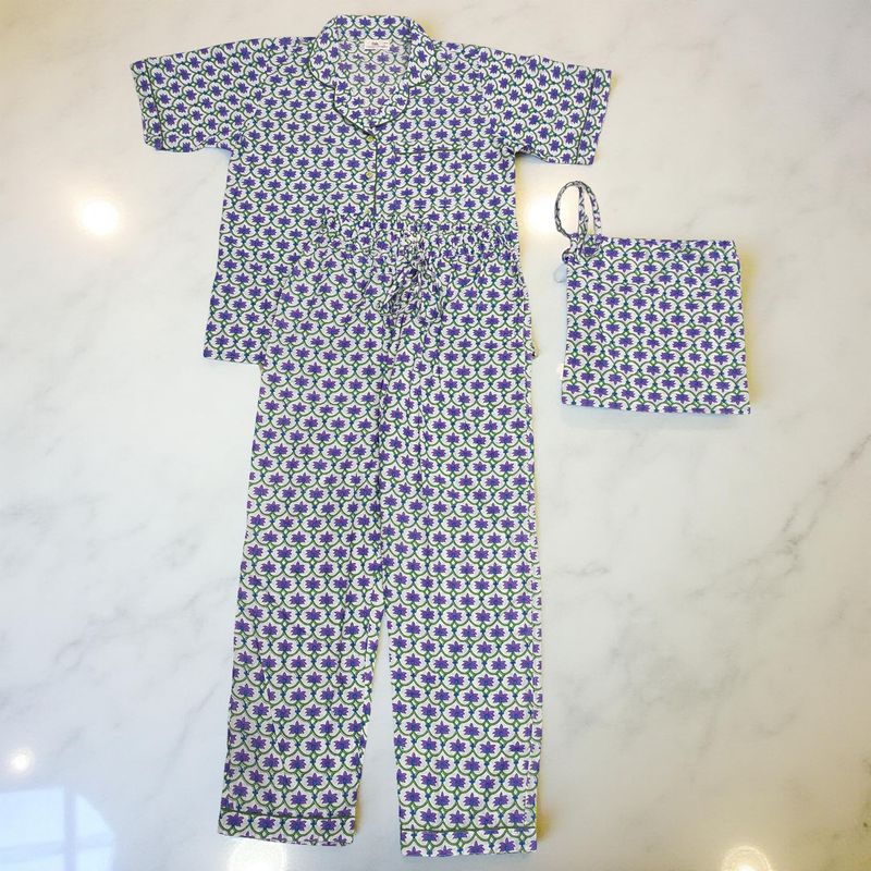 Cotton Short Sleeves Pajama Set 10