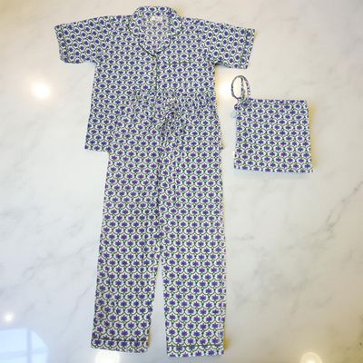 Cotton Short Sleeves Pajama Set 10