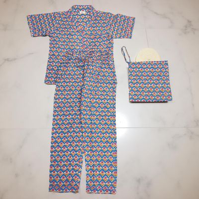 Cotton Short Sleeves Pajama Set 15