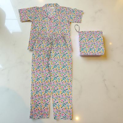 Cotton Short Sleeves Pajama Set 16