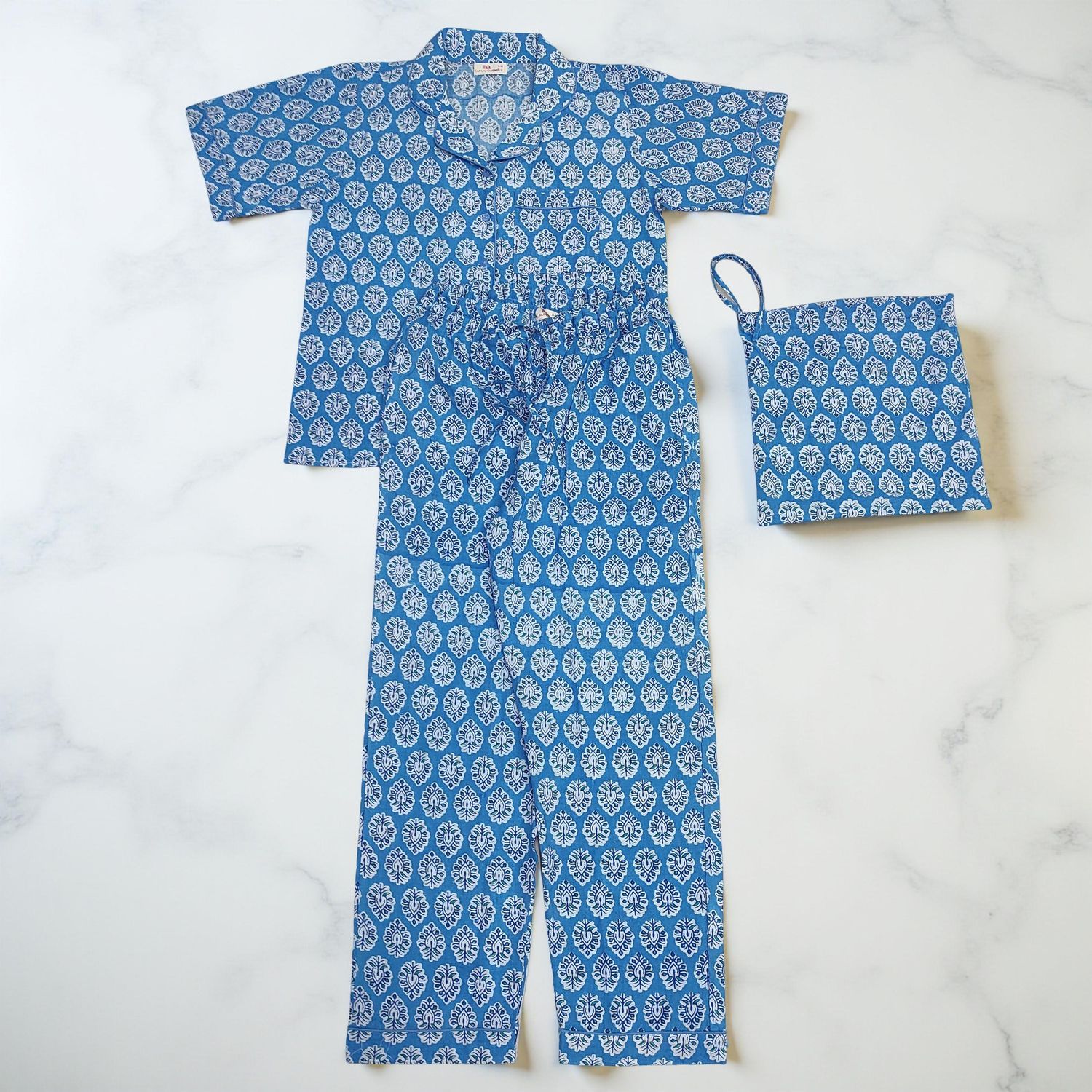 Cotton Short Sleeves Pajama Set 05