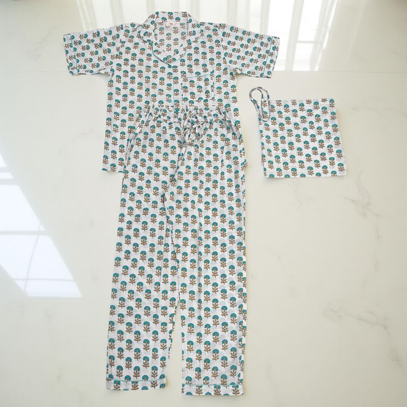 Cotton Short Sleeves Pajama Set 13