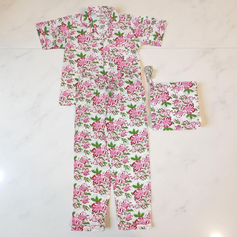Cotton Short Sleeves Pajama Set 18