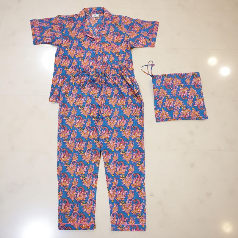 Cotton Short Sleeves Pajama Set 20