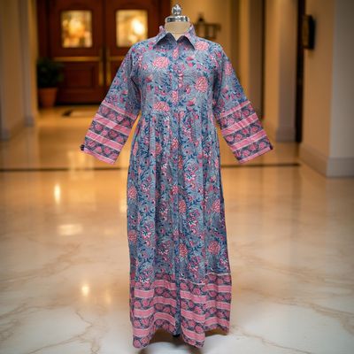 Cotton Jalabiya Dress Ana Crystal 02