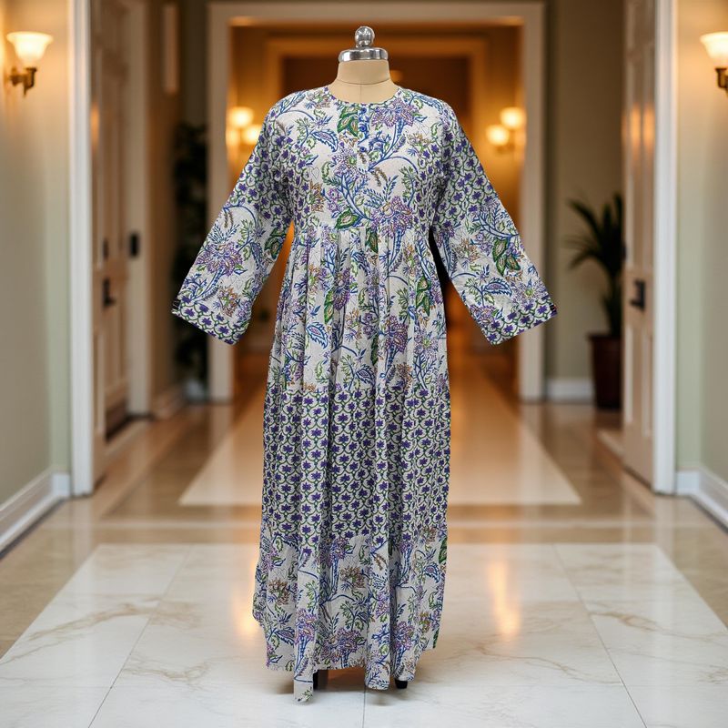 Cotton Jalabiya Dress Juhi Crystal 01