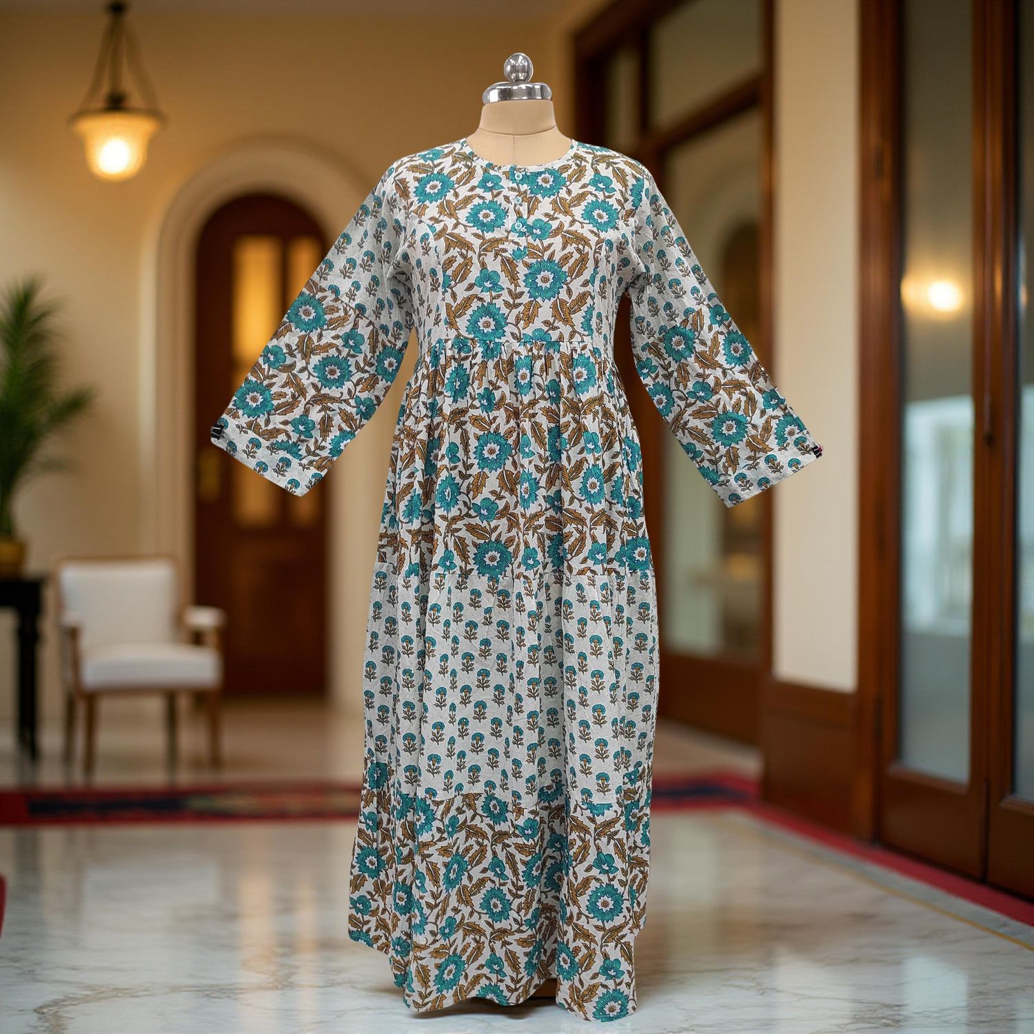 Cotton Jalabiya Dress Juhi Crystal 10