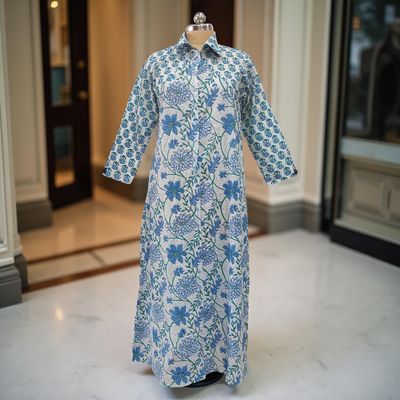 Cotton Jalabiya Dress Honey Crystal 01