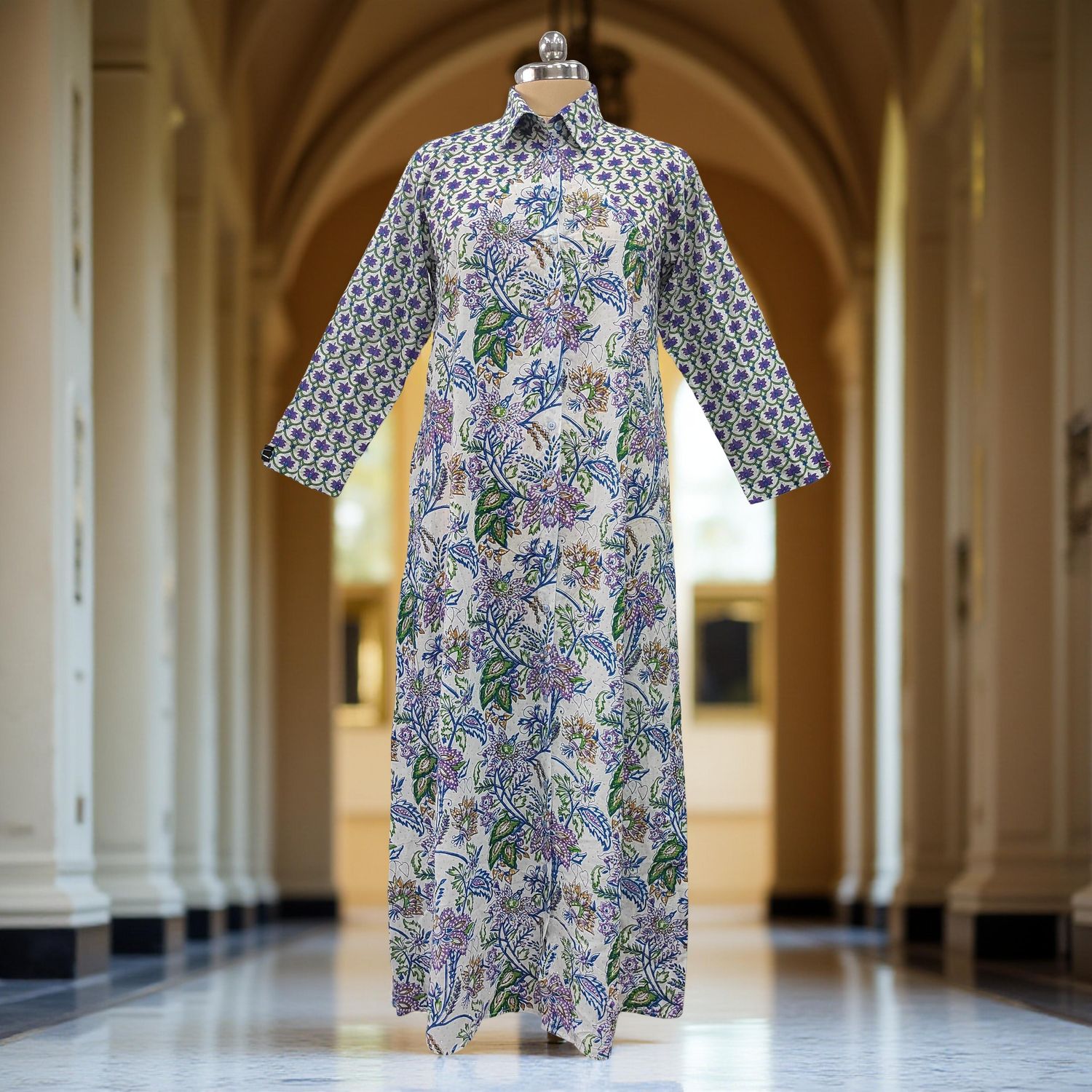Cotton Jalabiya Dress Honey Crystal 04