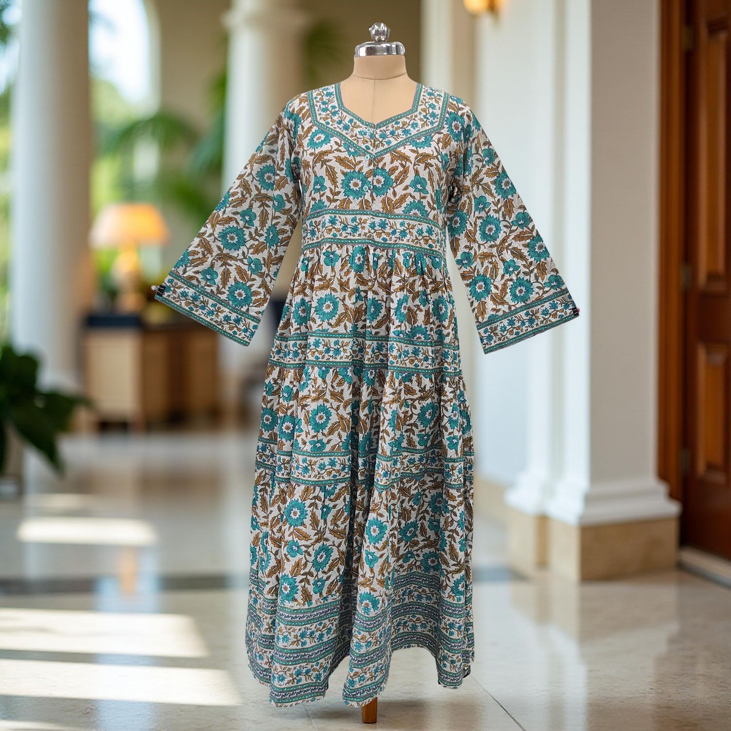 Cotton Jalabiya Dress Huda Crystal 03