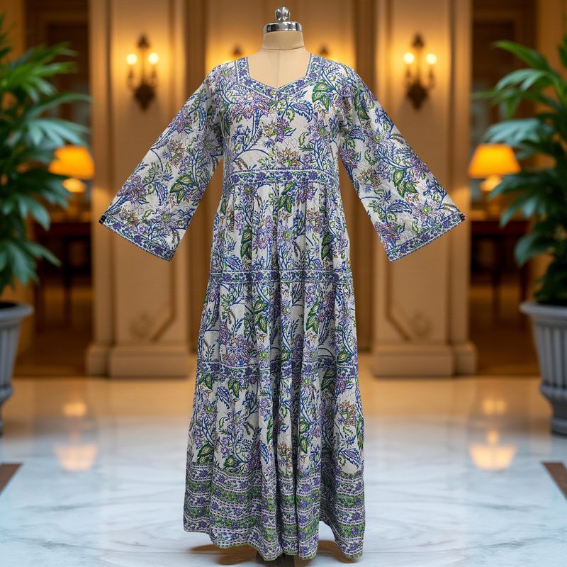 Cotton Jalabiya Dress Huda Crystal 08