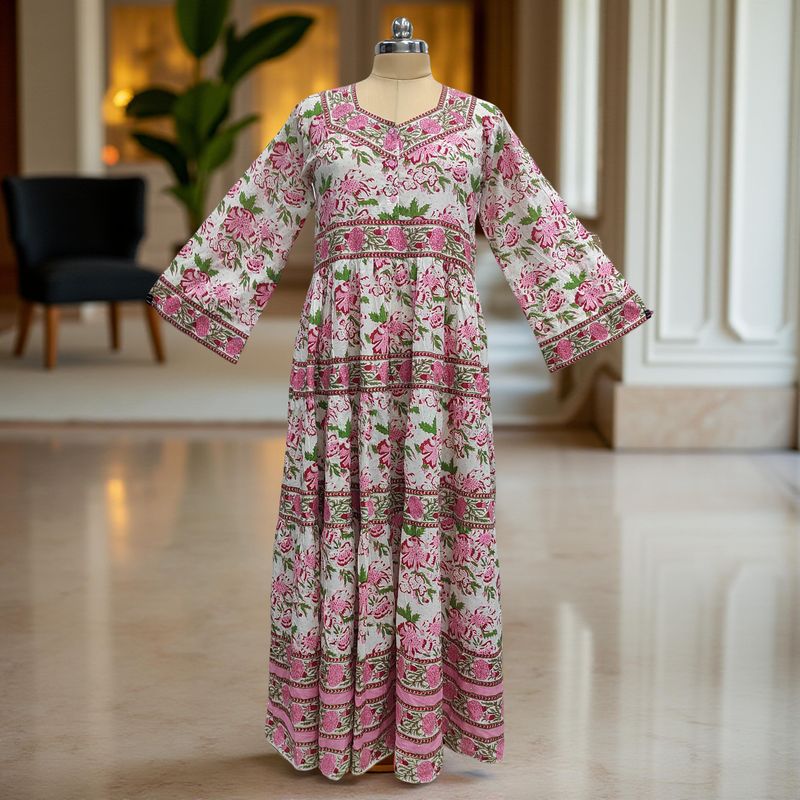 Cotton Jalabiya Dress Huda Crystal 07