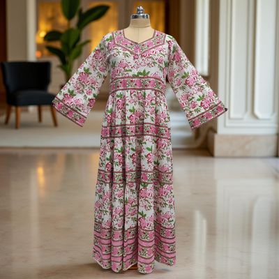 Cotton Jalabiya Dress Huda Crystal 07
