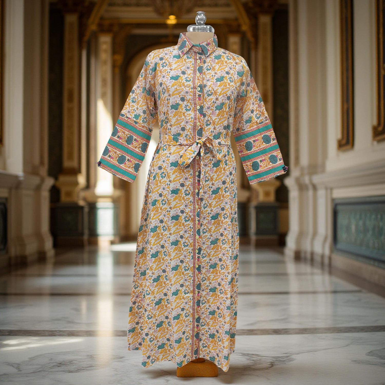 Cotton Jalabiya Dress Tansy Crystal 04