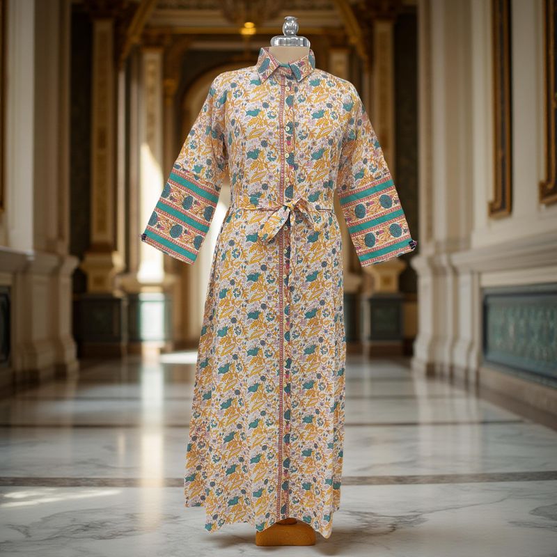 Cotton Jalabiya Dress Tansy Crystal 04