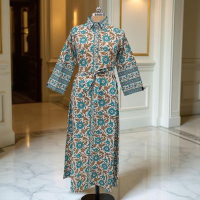 Cotton Jalabiya Dress Tansy Crystal 10