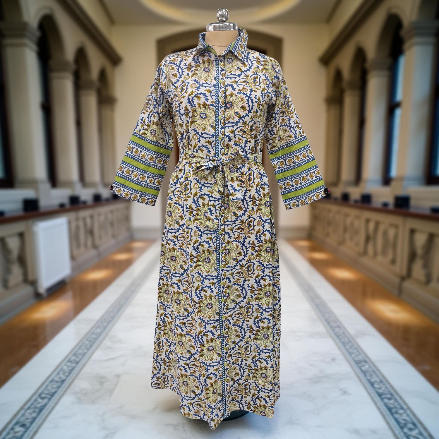 Cotton Jalabiya Dress Tansy Crystal 01