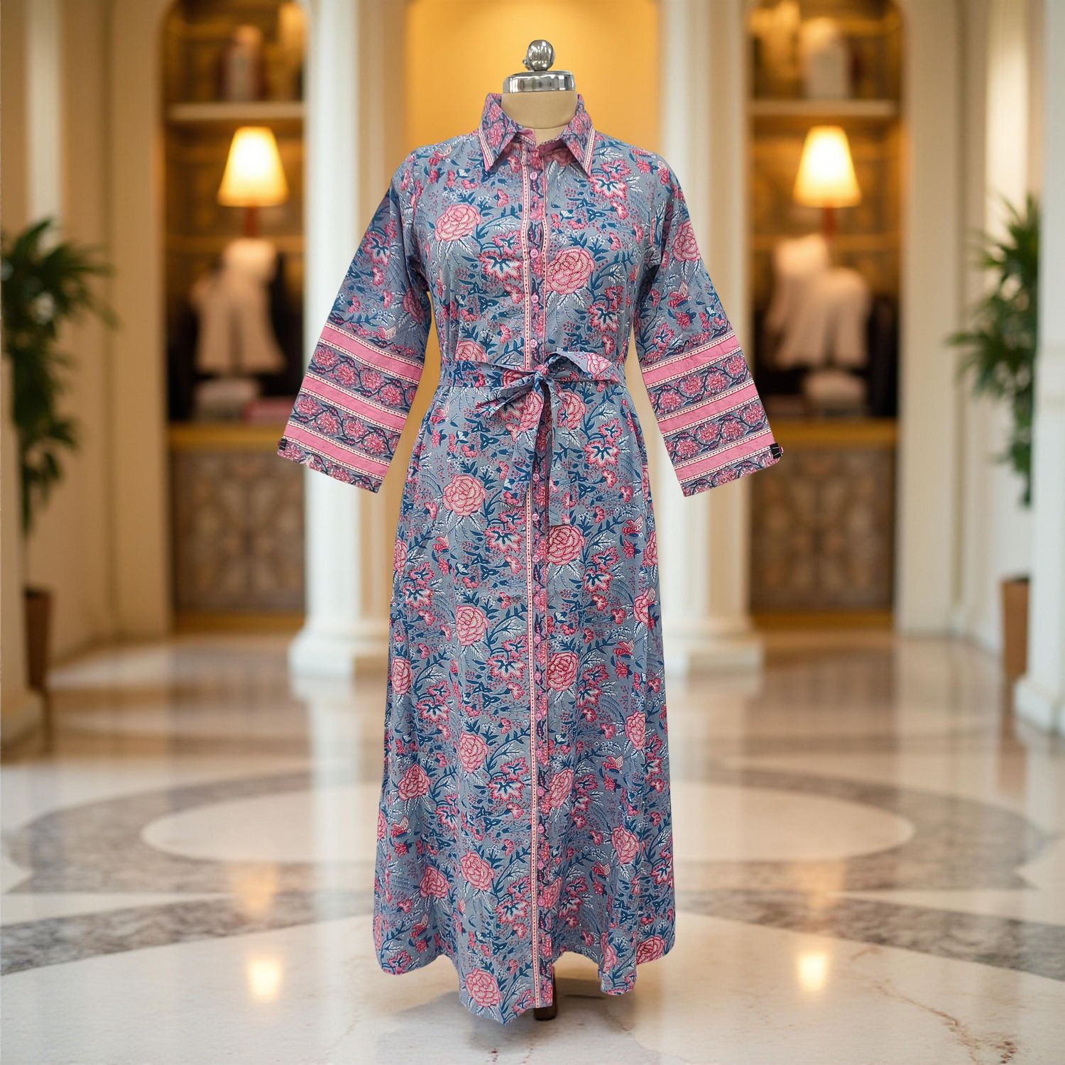 Cotton Jalabiya Dress Tansy Crystal 02