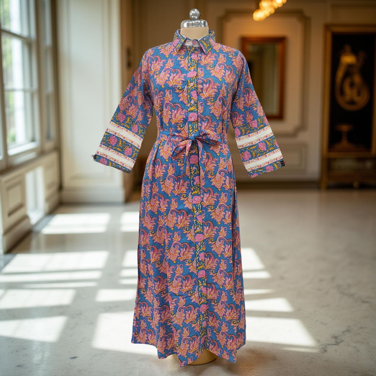 Cotton Jalabiya Dress Tansy Crystal 03