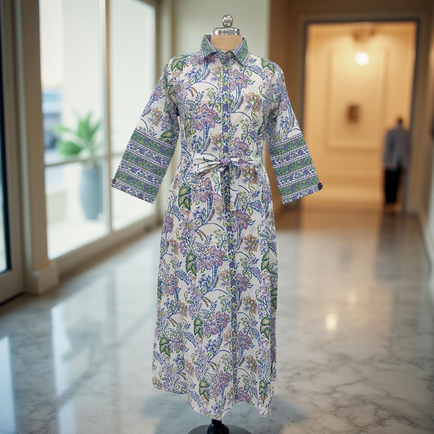 Cotton Jalabiya Dress Tansy Crystal 06